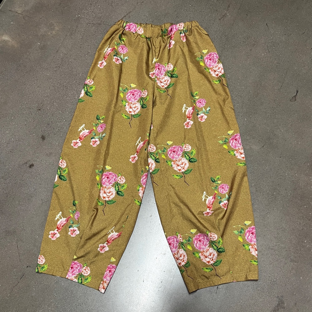 Floral Wide-Leg Pants